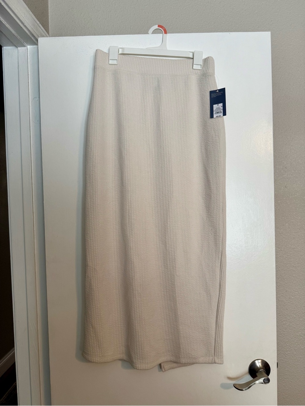 Cream Knit Midi Skirt (Target)
